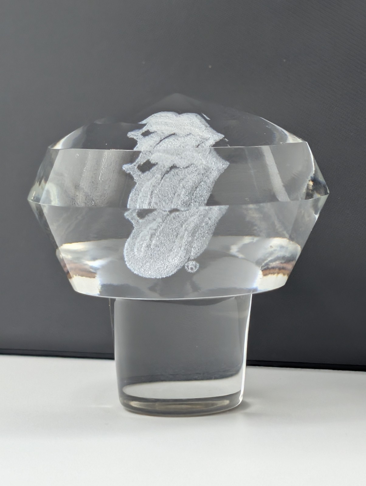 Rolling Stones Crystal Bottle Topper Cork with 50 Years CD Logo