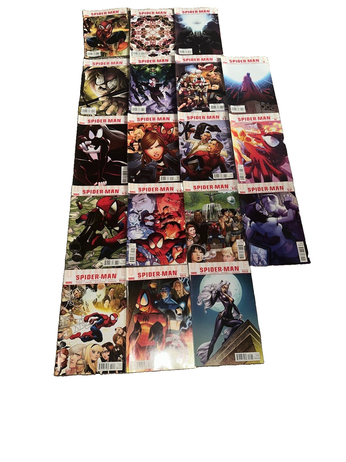 Marvel Comics Spider-Man Series 1-15 & Three Extra Comics Issue 150/151/152 Lot