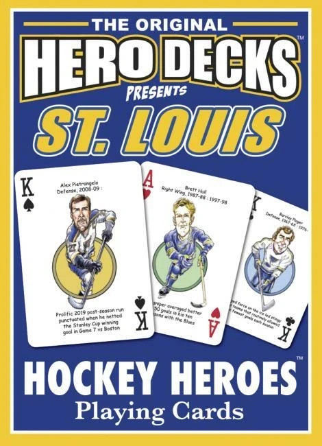 St. Louis Blues Hockey Heroes Playing Cards