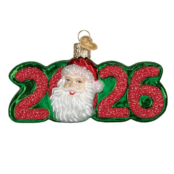 Old World Christmas 2026 SANTA (40362) Glass Ornament w/ OWC Box