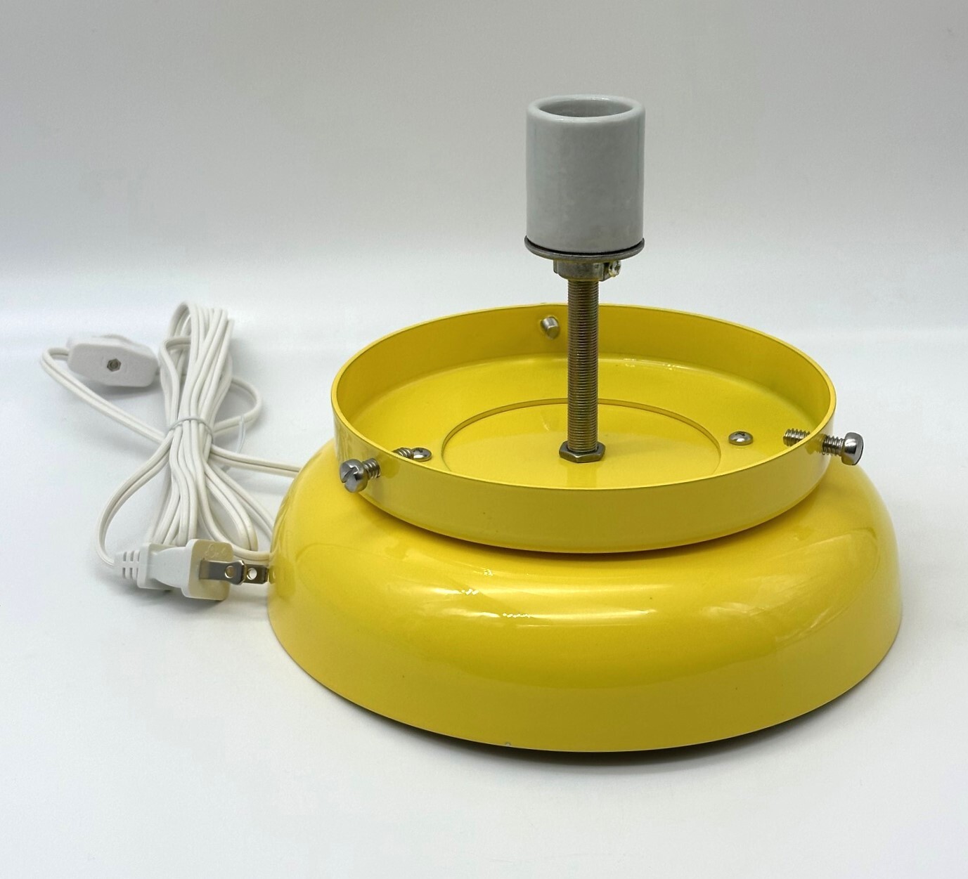 GAS PUMP GLOBE LAMP BASE – 6″ BASE W MATCHING COLOR HOLDER – FREE SHIPPING!