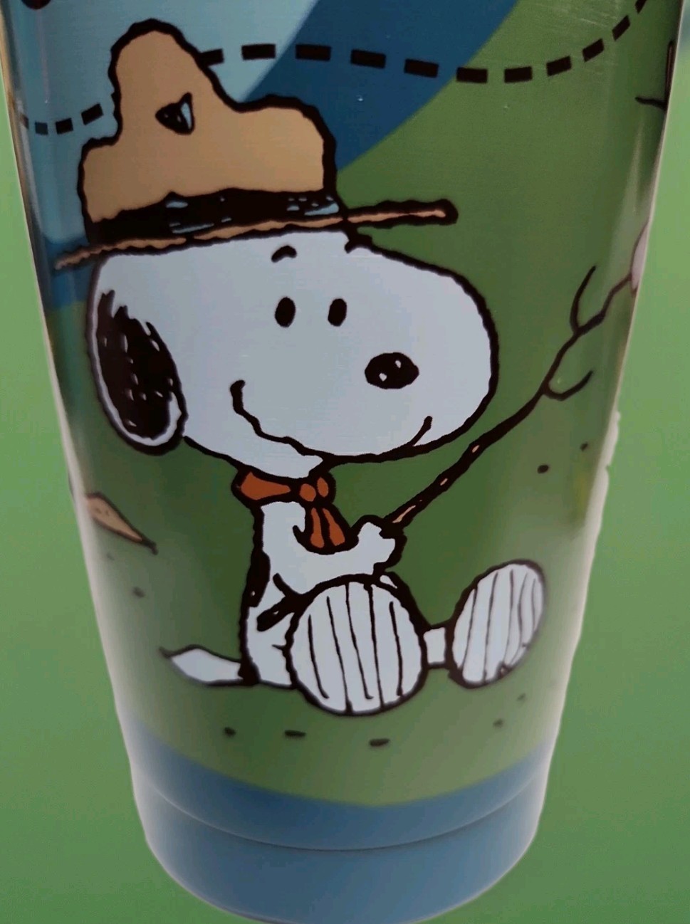 Peanuts Snoopy Beagle Scout Happy Campers 20oz Stainless Steel Tumbler By…