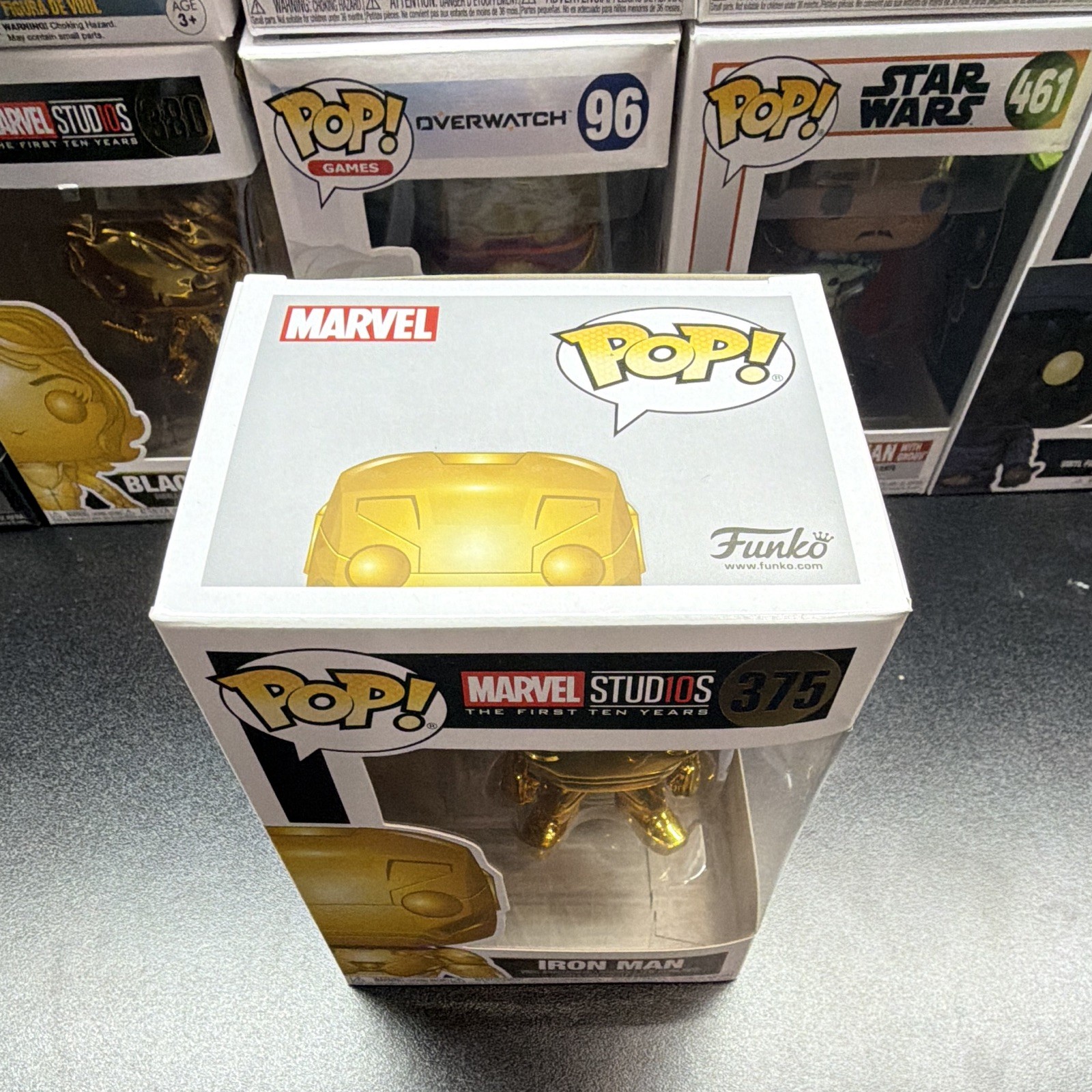 Funko Pop! Marvel Studios 10 Years Iron Man Gold Bobble-Head #375