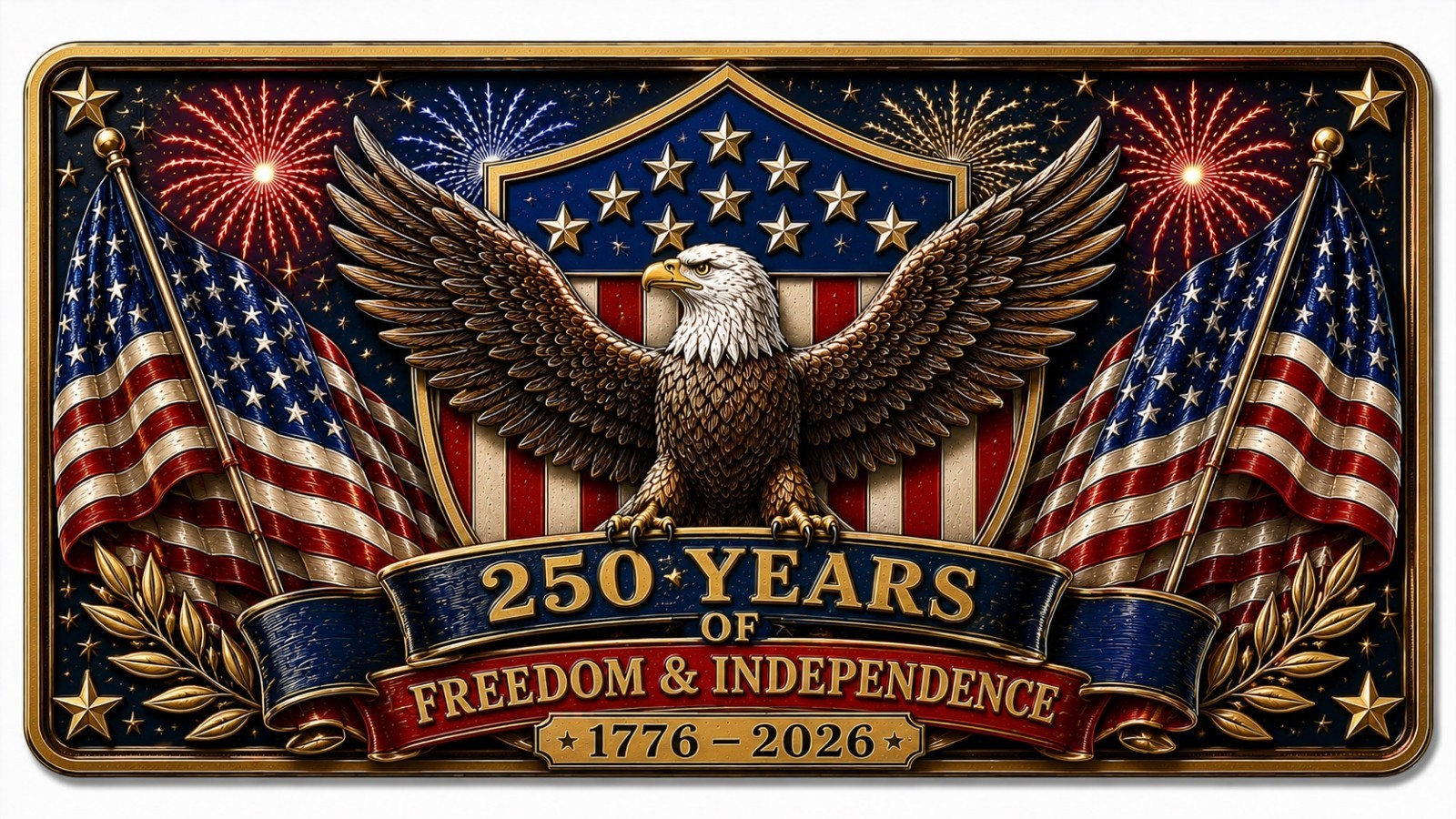 2022 America’s 250 Anniversary Collectible Refrigerator Magnet 4X6 Inch
