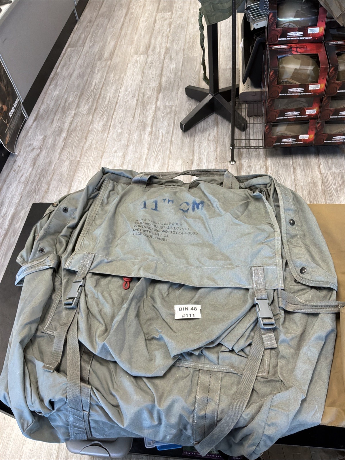 US Military Deployment Duffel Bag OD Green Large Issue Bag NSN 8460-01-625-5909
