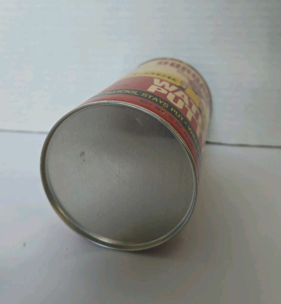 Vintage DURHAM’S Rock Hard Water Putty 1lb Tin and Cardboard Vintage