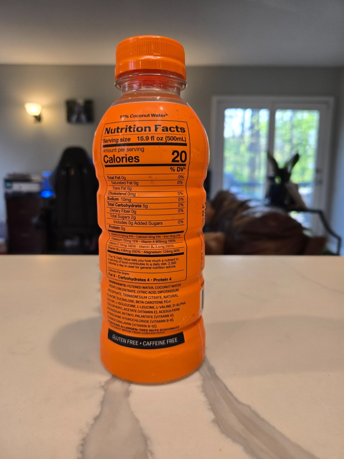 Prime Hydration 500 ml Drink Sports Beverage “ORANGE,” Naturally Flavored