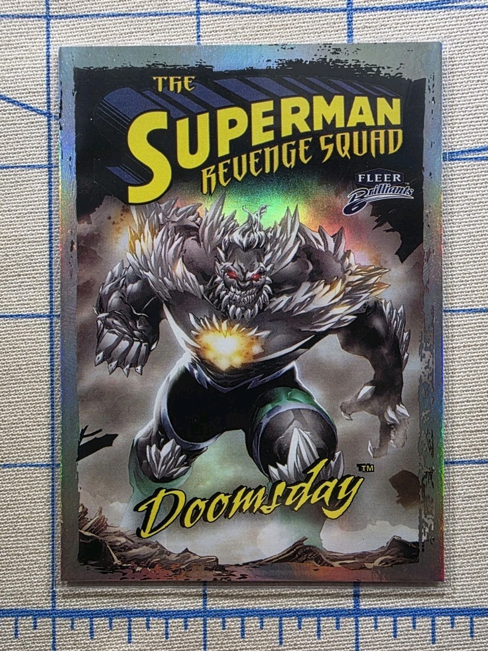 Fleer Brilliants – Doomsday RS-3 – The Superman Revenge Squad – DC Card