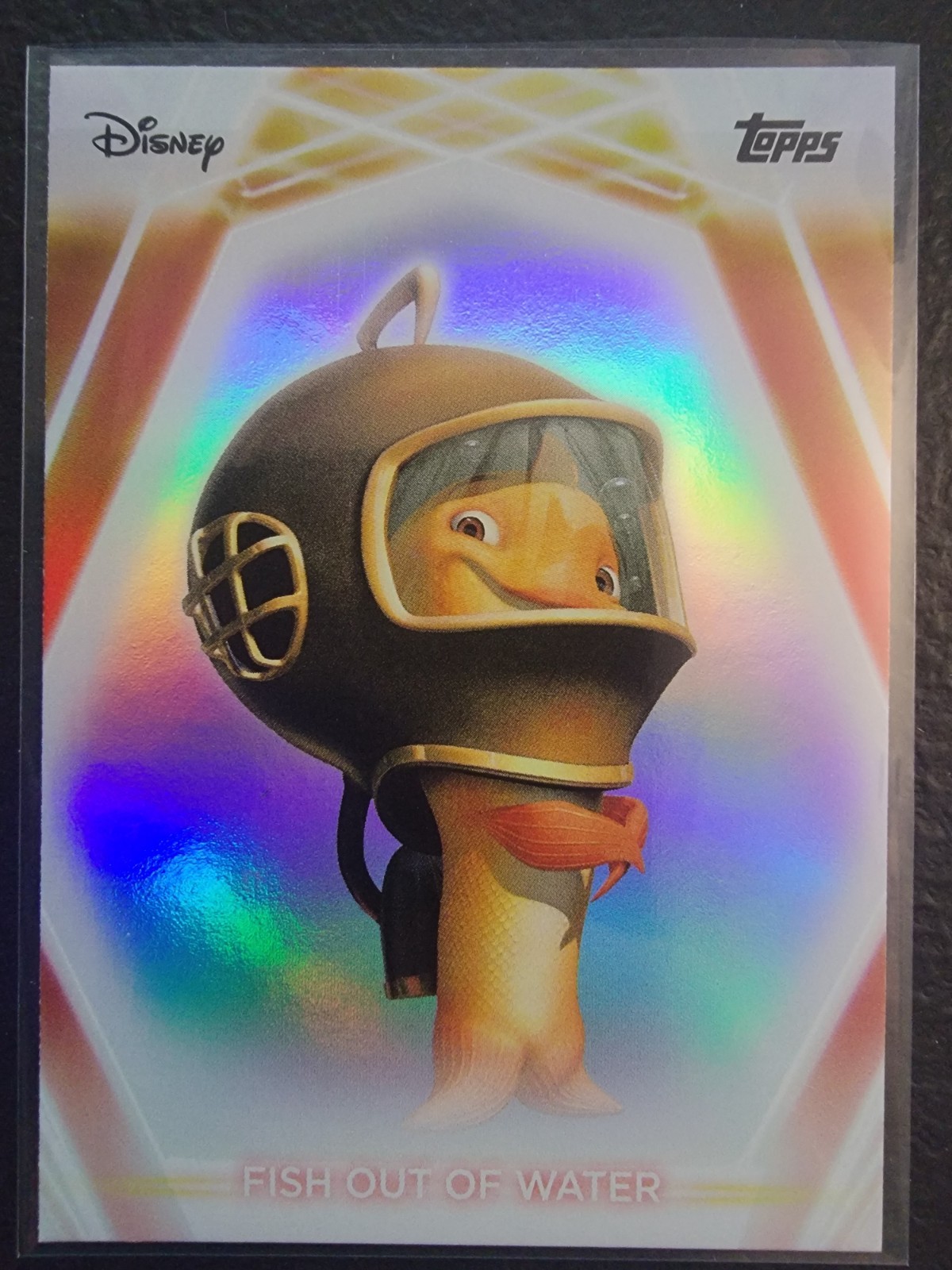 2026 Topps Disney Neon Fish Out Of Water #116 Foil Rainbow Foilboard