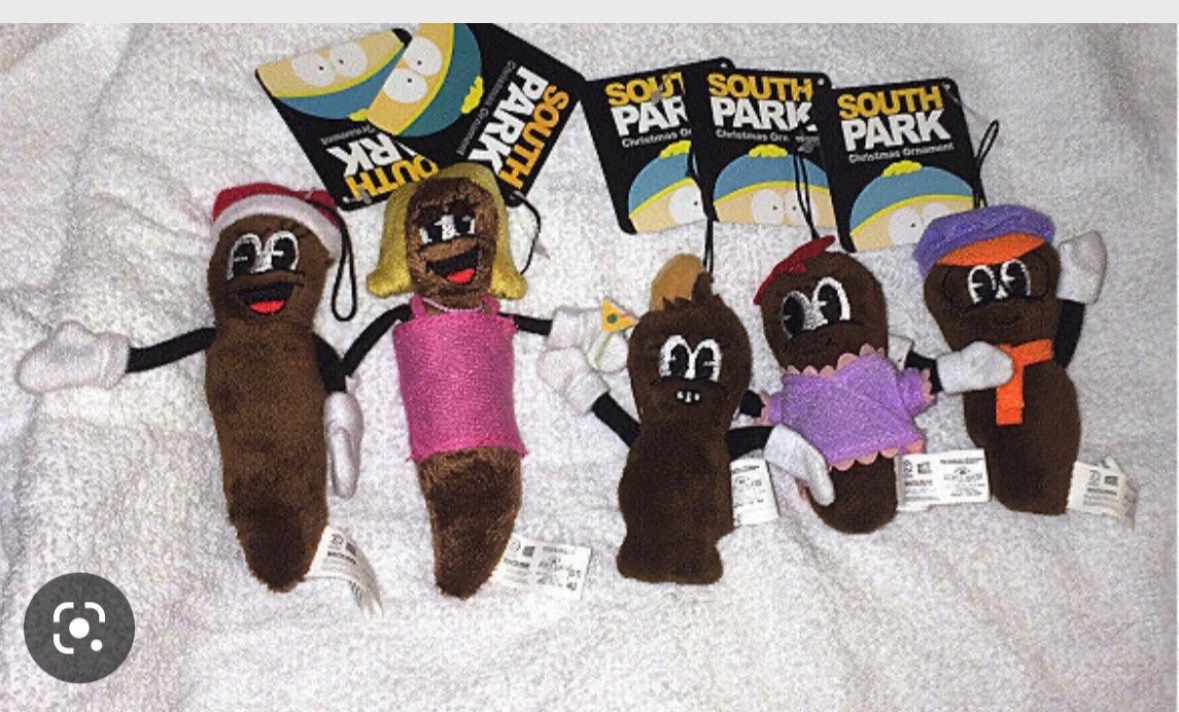 South Park Mr Hankey And family CHRISTMAS ORNAMENT Set Of 5 NEW w Tags