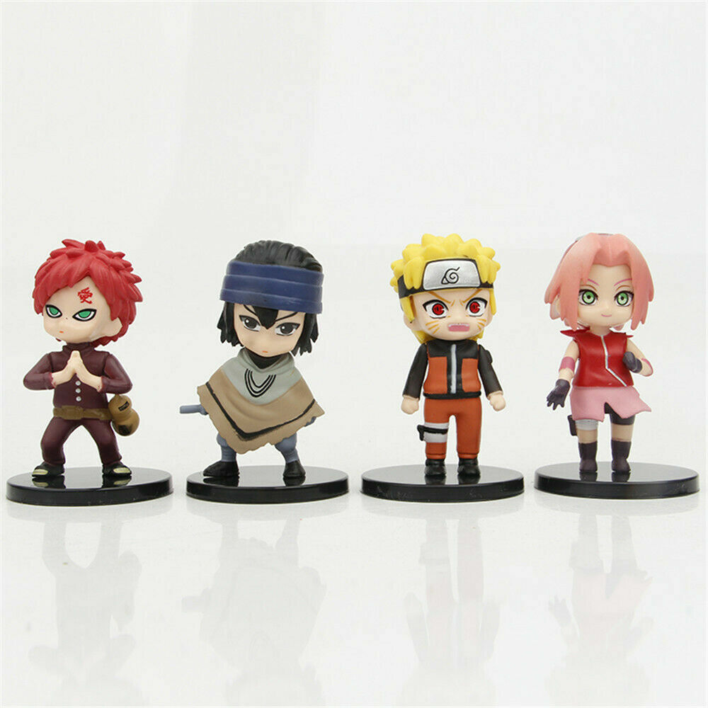 12 Pcs/Set Anime Naruto Kakashi Gaara PVC Action Figure Collectible Toy Gifts