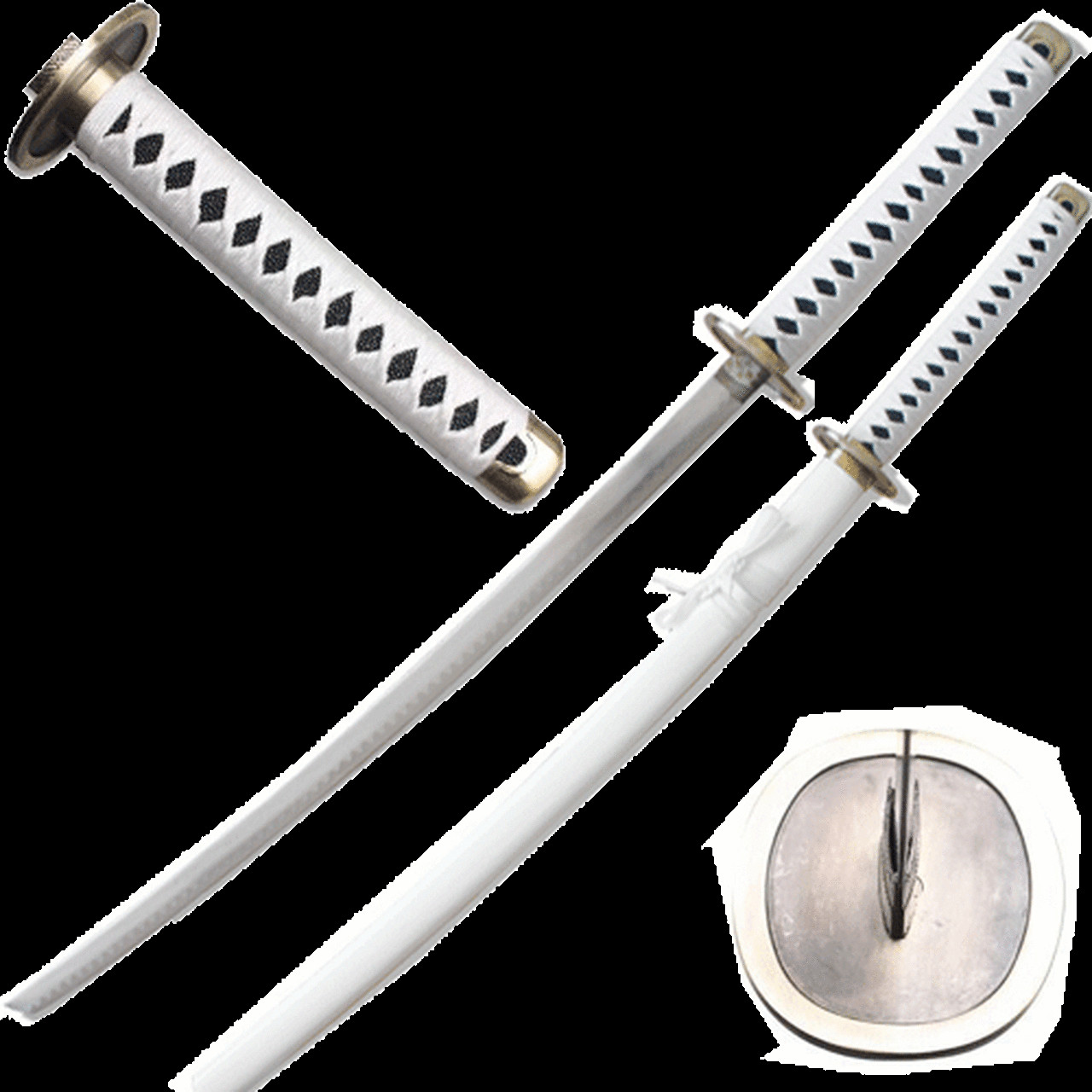 One Piece Roronoa Zoro’s Wado Ichimonji Sword Steel All White Anime Katana