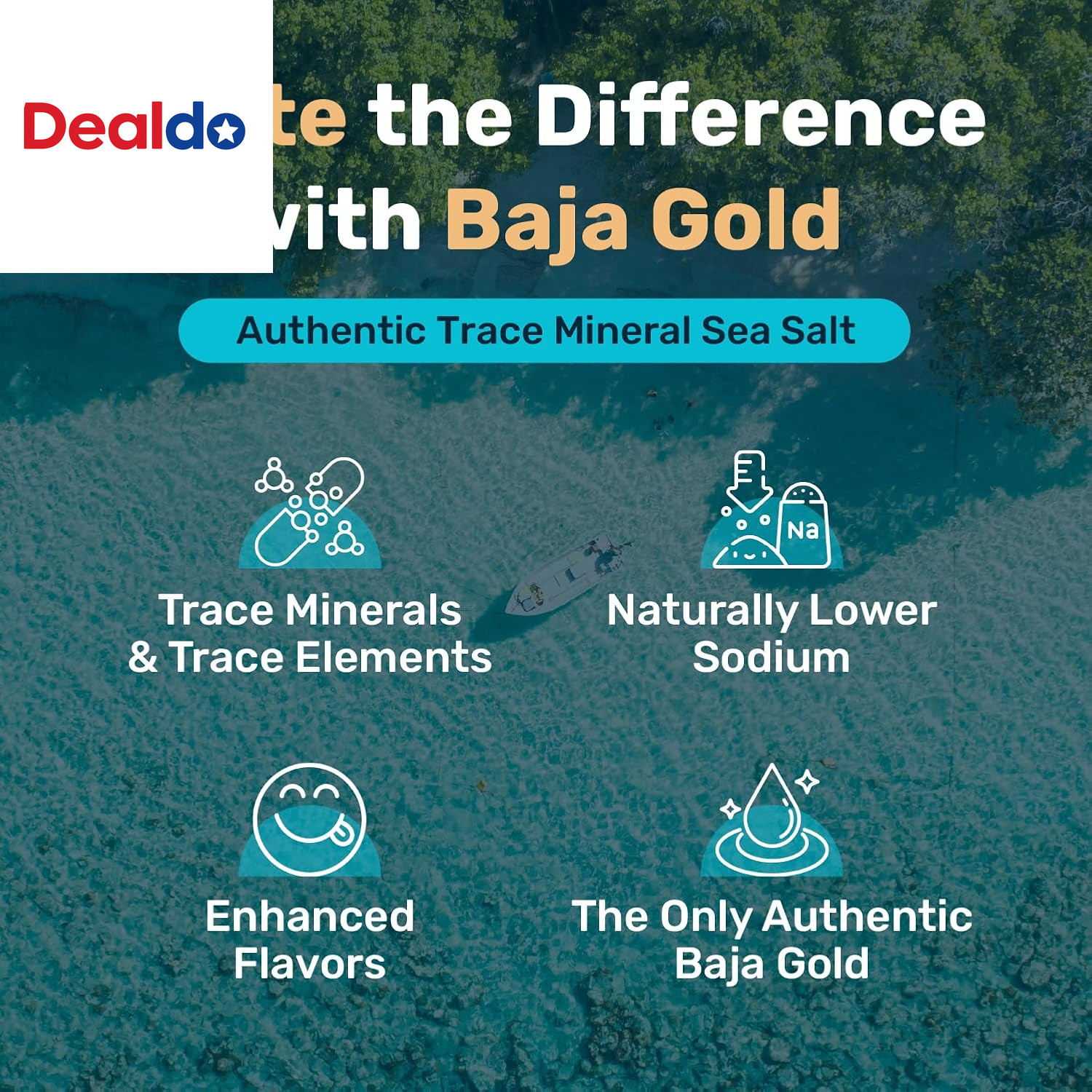 Mineral Sea Salt – Recommended by Gary Brecka – Fine Grind Salt for Cooking & Ba