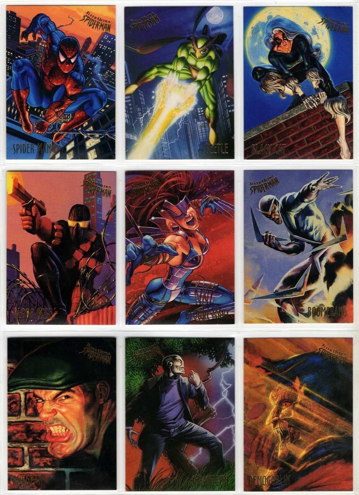 1995 Fleer Ultra Spider-Man Premiere Base Card You Pick, Finish Your Set