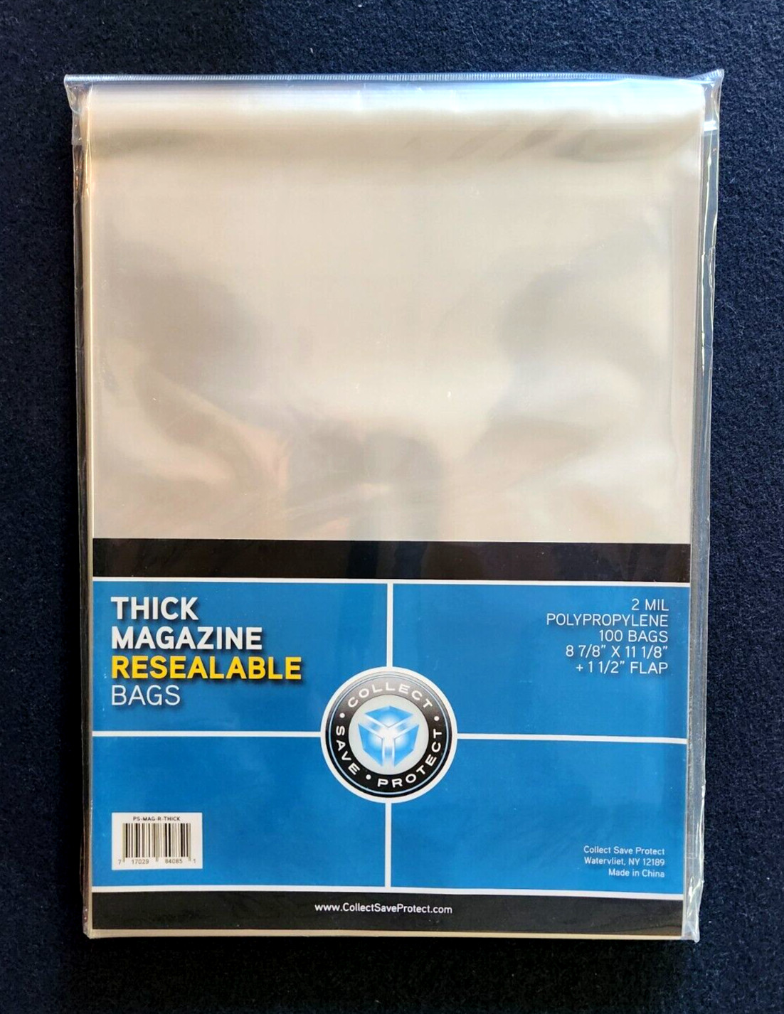 100 Thick Magazine Sleeves Resealable Plastic Storage Bags 8 7/8″ x 11 1/8″