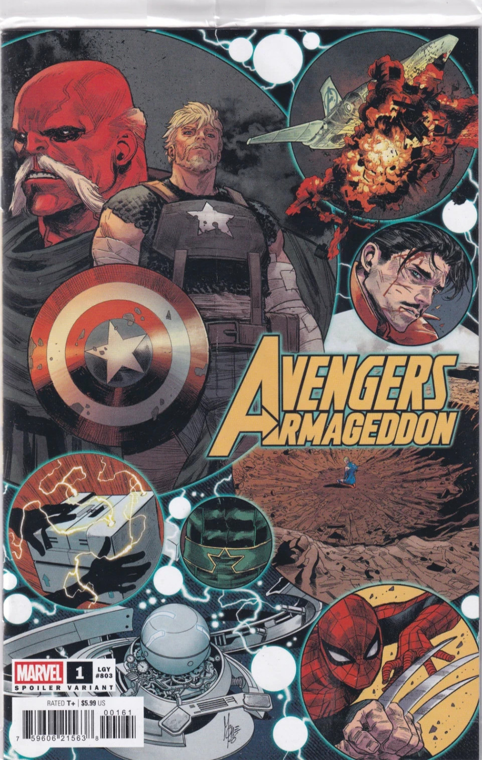 Avengers: Armageddon (2026) #1 NM Marco Checchetto Sealed Spoiler Variant Cover