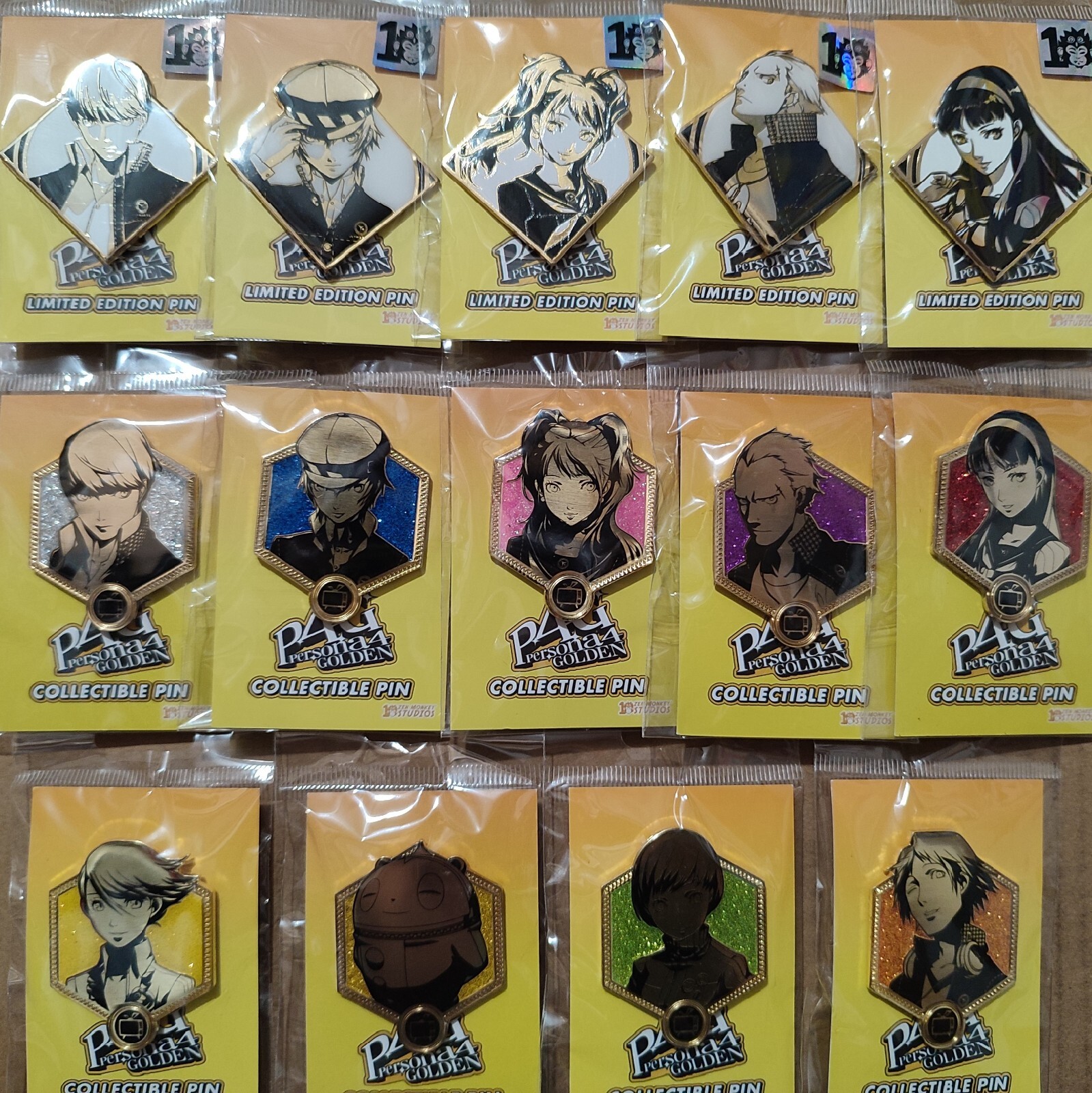 Persona 4 Golden Limited Edition Collectible Enamel Pins Official Atlus Brooches
