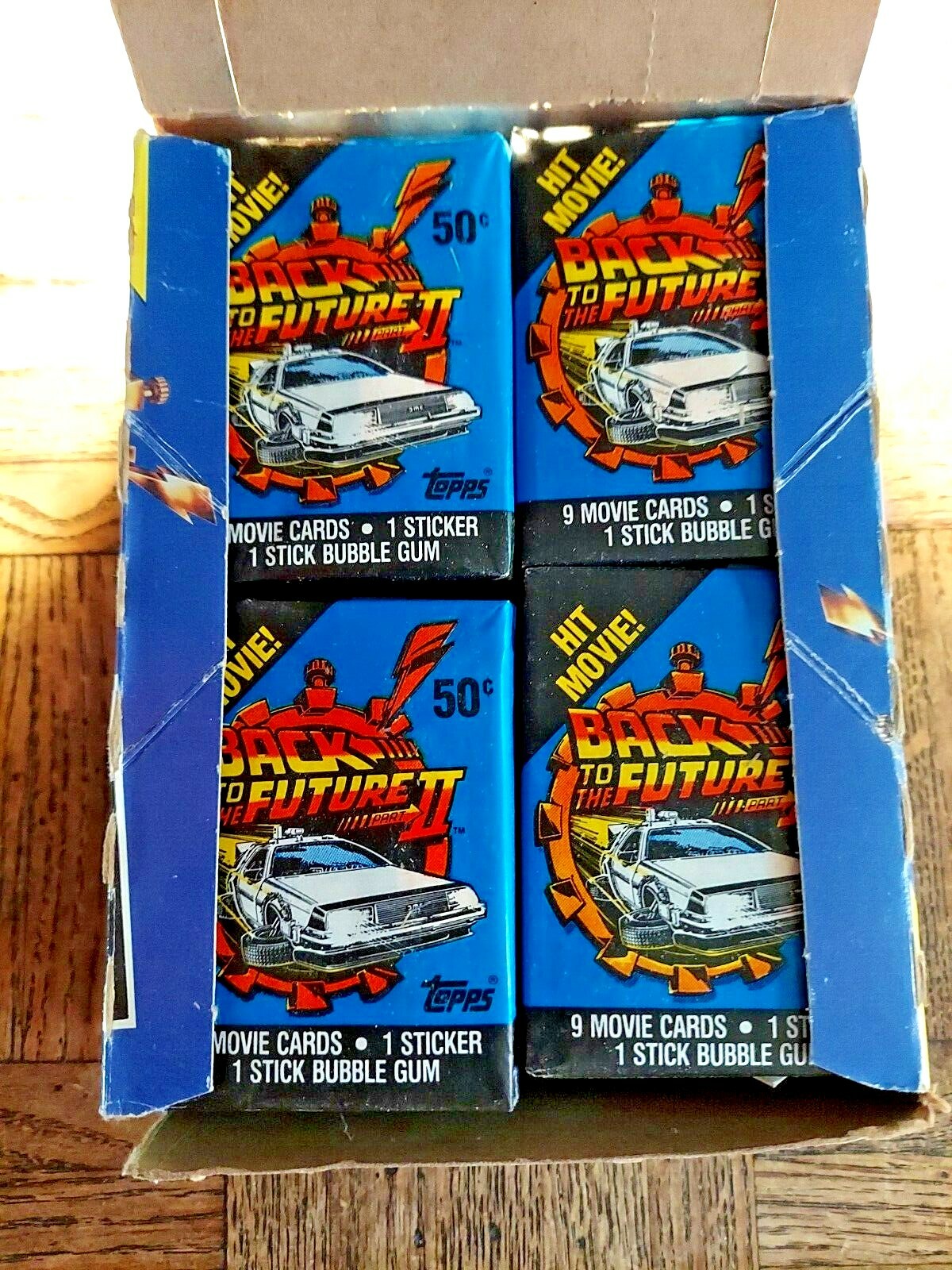 1989 BACK TO THE FUTURE II “1 PACK” OF SEALED TRADING CARDS