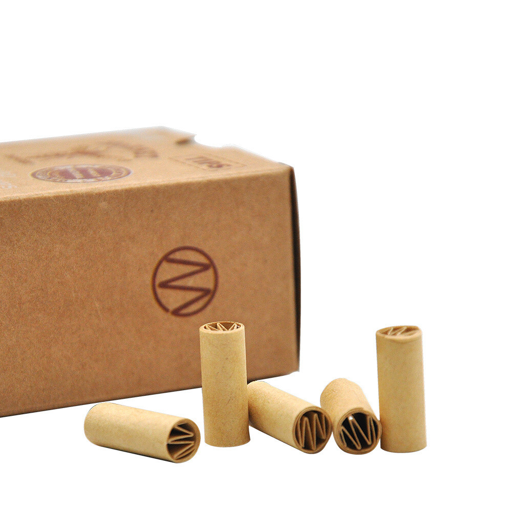 120x/box Pre Rolled Natural Unrefined Cigarette Filter Rolling Paper Tips
