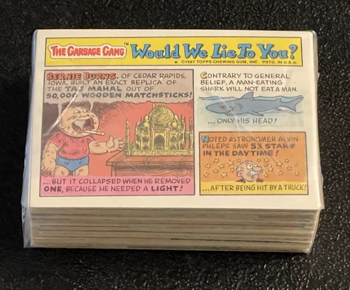 1987 GARBAGE PAIL KIDS 9TH SERIES COMPLETE 88 CARD SET OS9 GPK Fast Free Ship!!