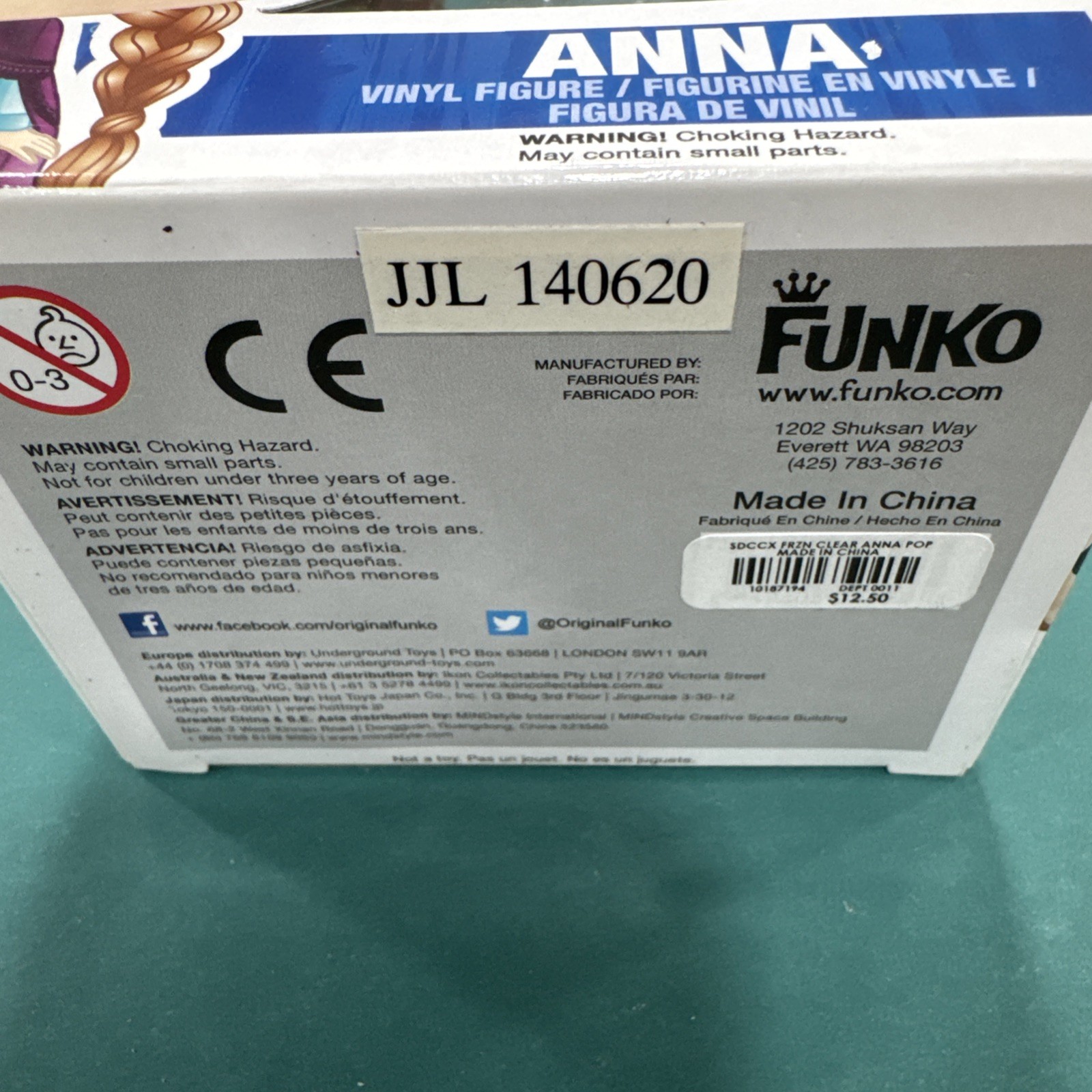 Funko Pop! Vinyl: Disney – Anna – (Blue , Translucent) – San Diego Comic Con #81