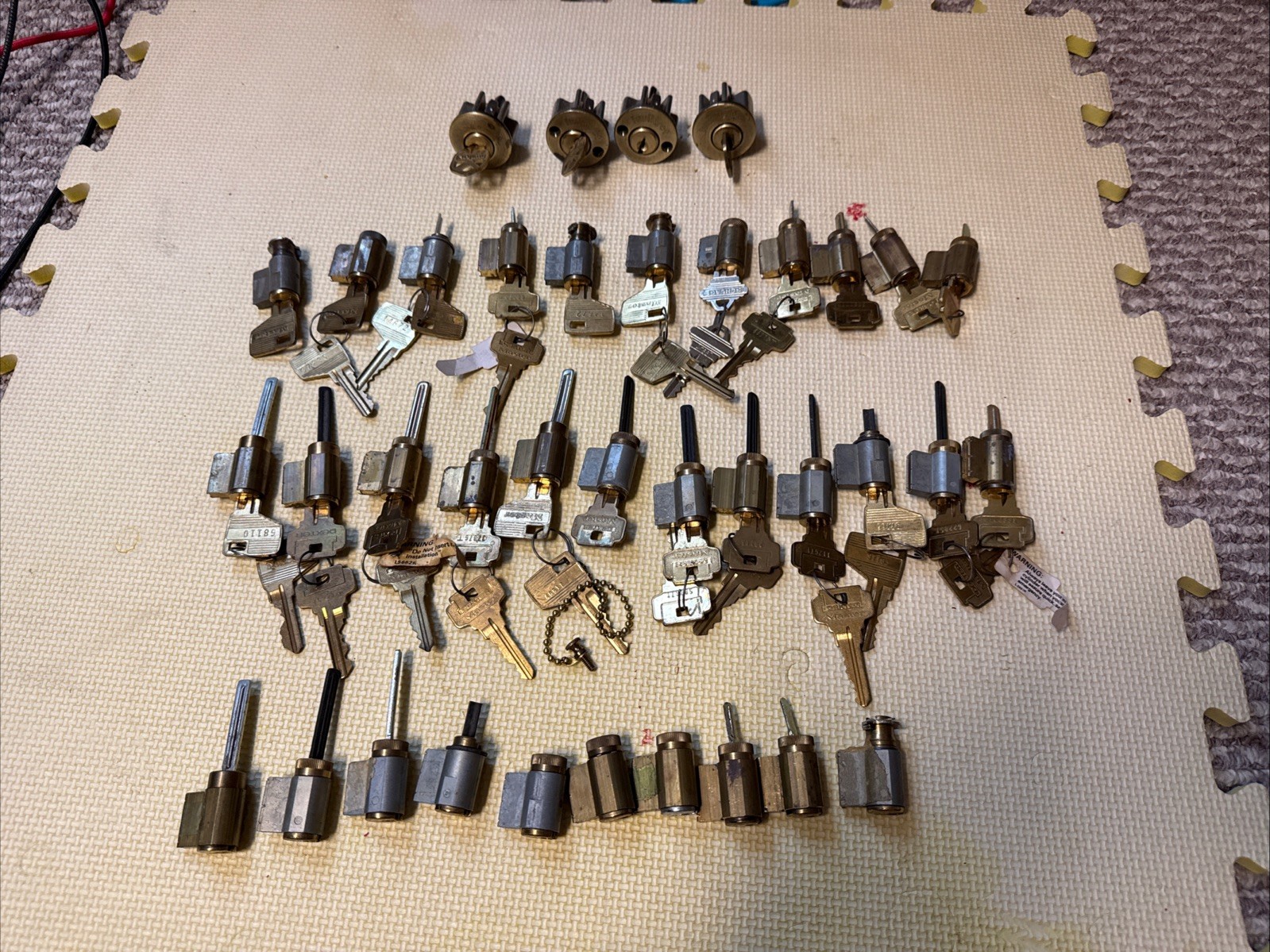 Misc Lot of Master, Dexter, & Schlage 37 Door Lock Key Sets