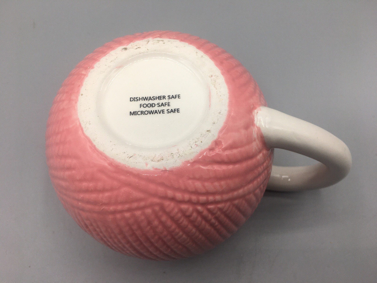 Yarn Ball Shaped Pink Mug Coffee Cup Funny Novelty Gift Food Safe