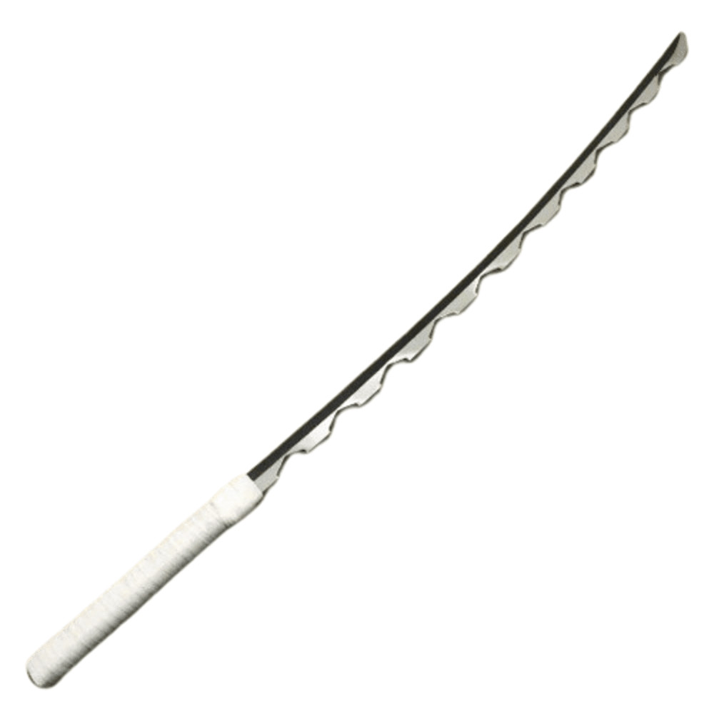 Inosukeee Blade Demone Slayr Sword, Samurai Sword with White Handle Collectible