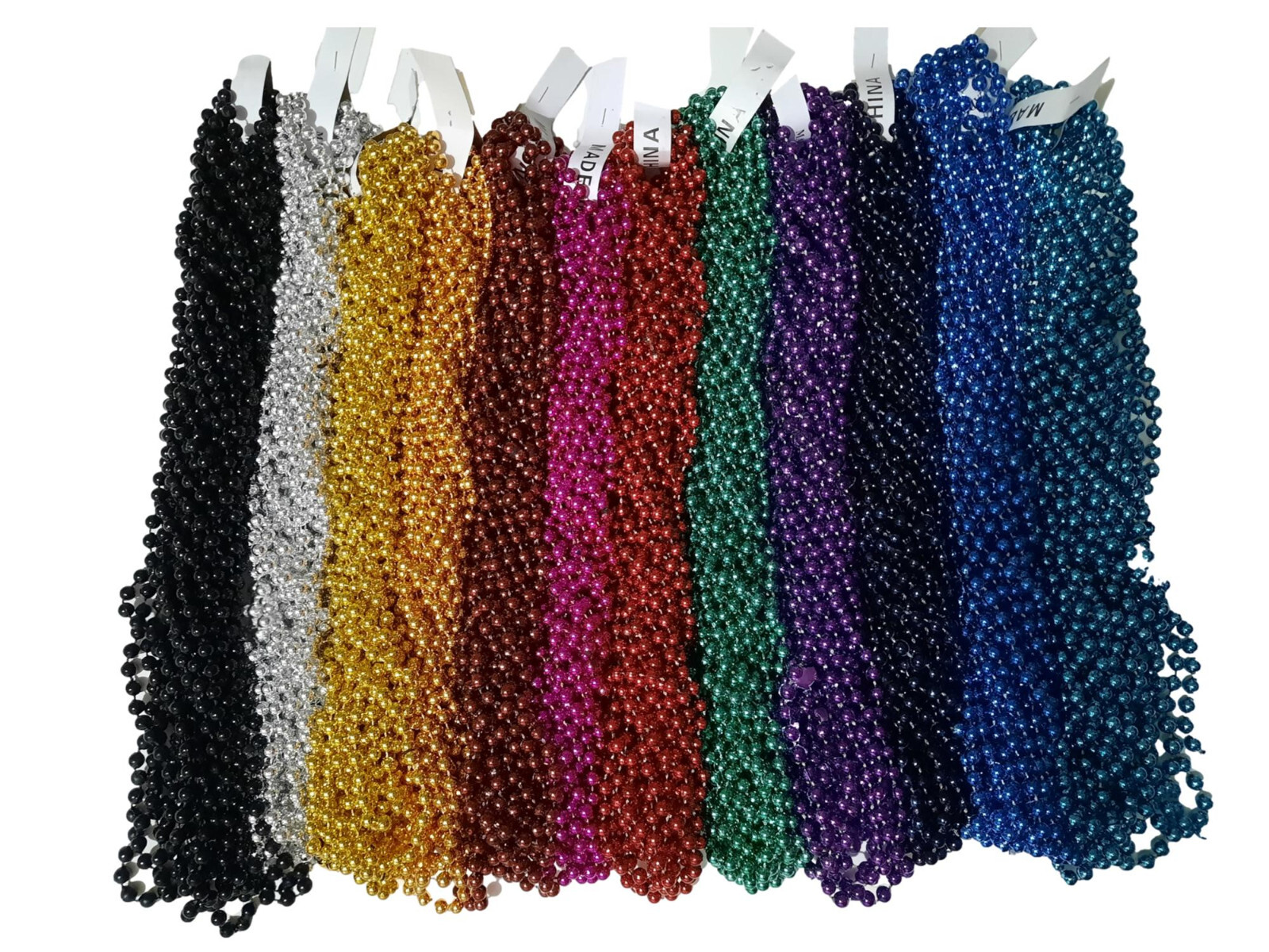 72 Choice Mardi Gras Gra Beads Necklaces Party Favors 6 Dozen Lot