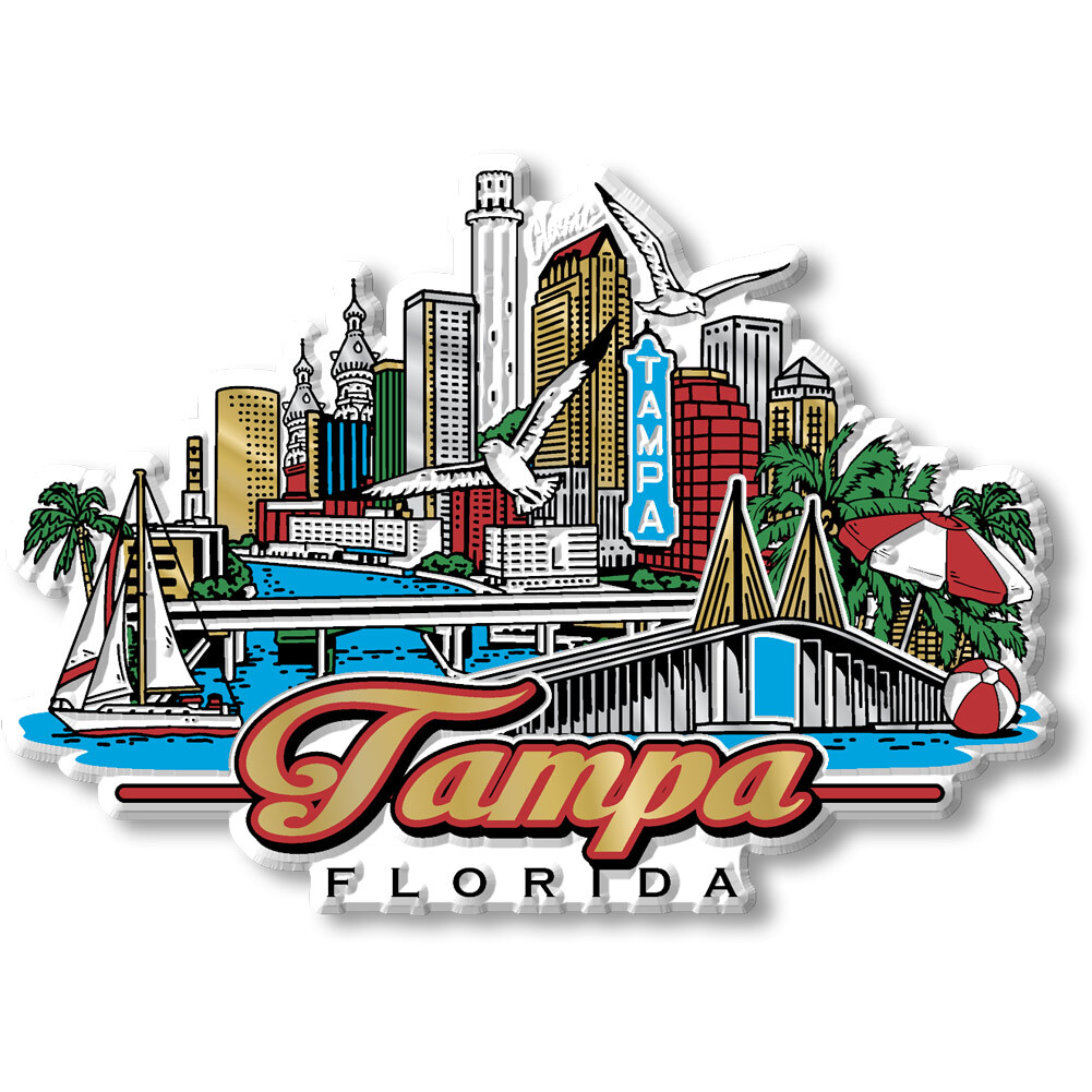 Tampa City Magnet by Classic Magnets