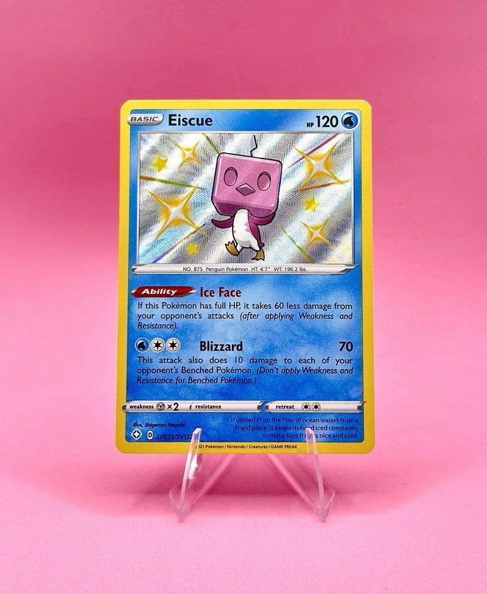 Eiscue SV035/SV122 Pokemon Shining Fates: Shiny Vault Holo Shiny Holo Rare NM