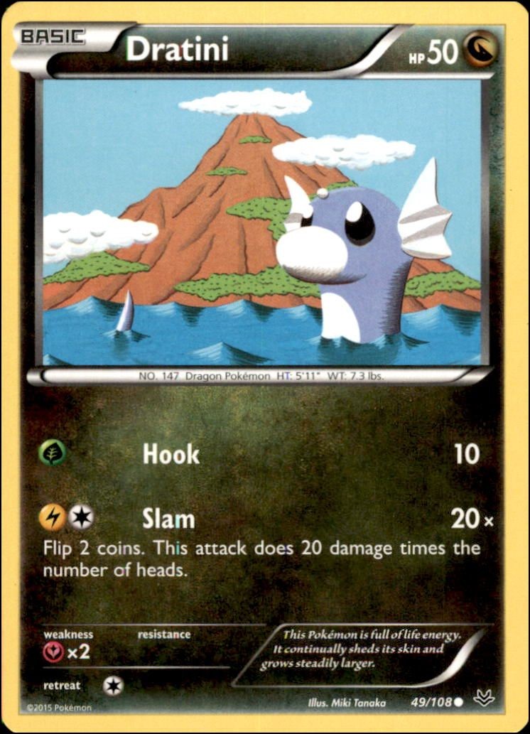 Pokemon – Dratini #49/108 – XY – Roaring Skies Common