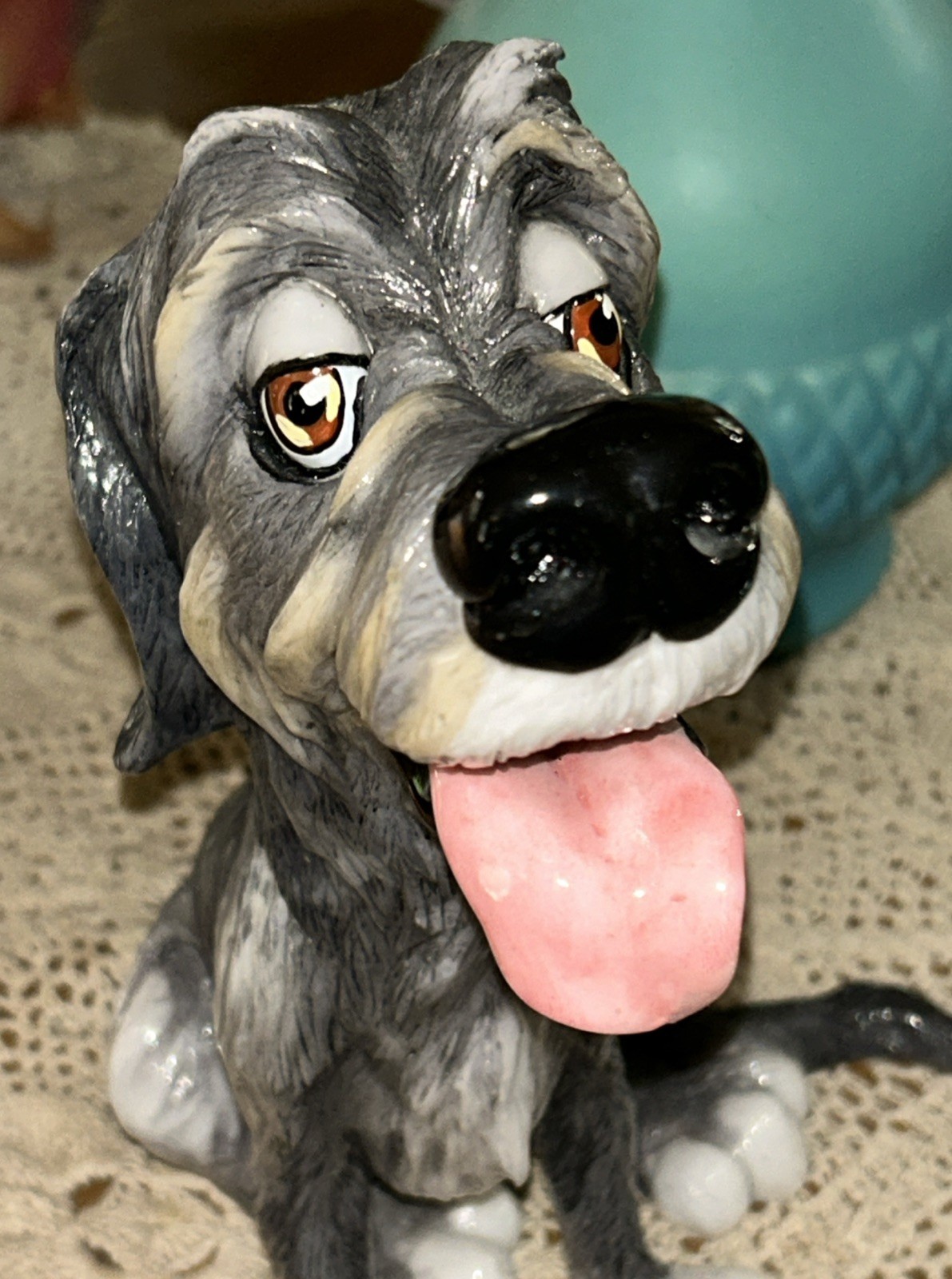 Pets with Personality Dog Dermot The Wolfhound Sculpture 9 Inches Tall Nice Cond