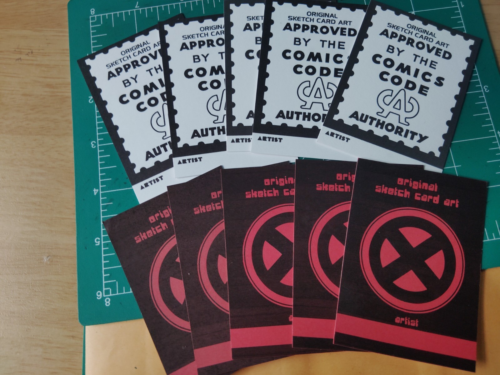 blank Comics Code Sketch Card And X Sketch Card 10 blank
