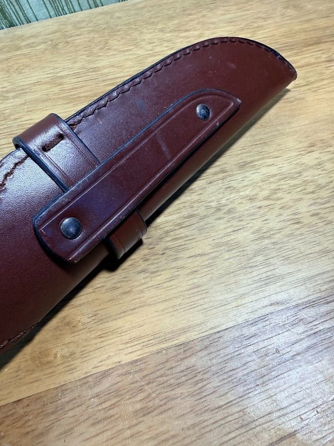 Beretta Francesco Pachì Designed Fixed Blade Knife – 440C Steel Leather Sheath