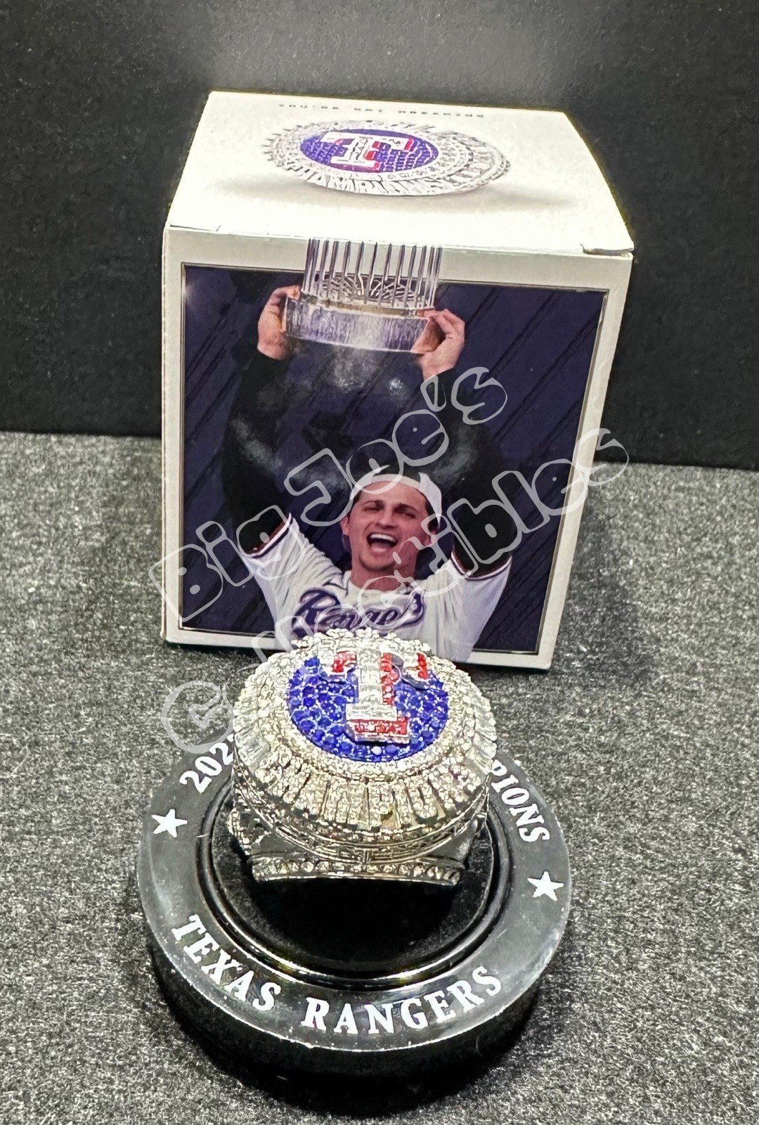 Texas Rangers 2023 Corey Seager World Series replica Ring.