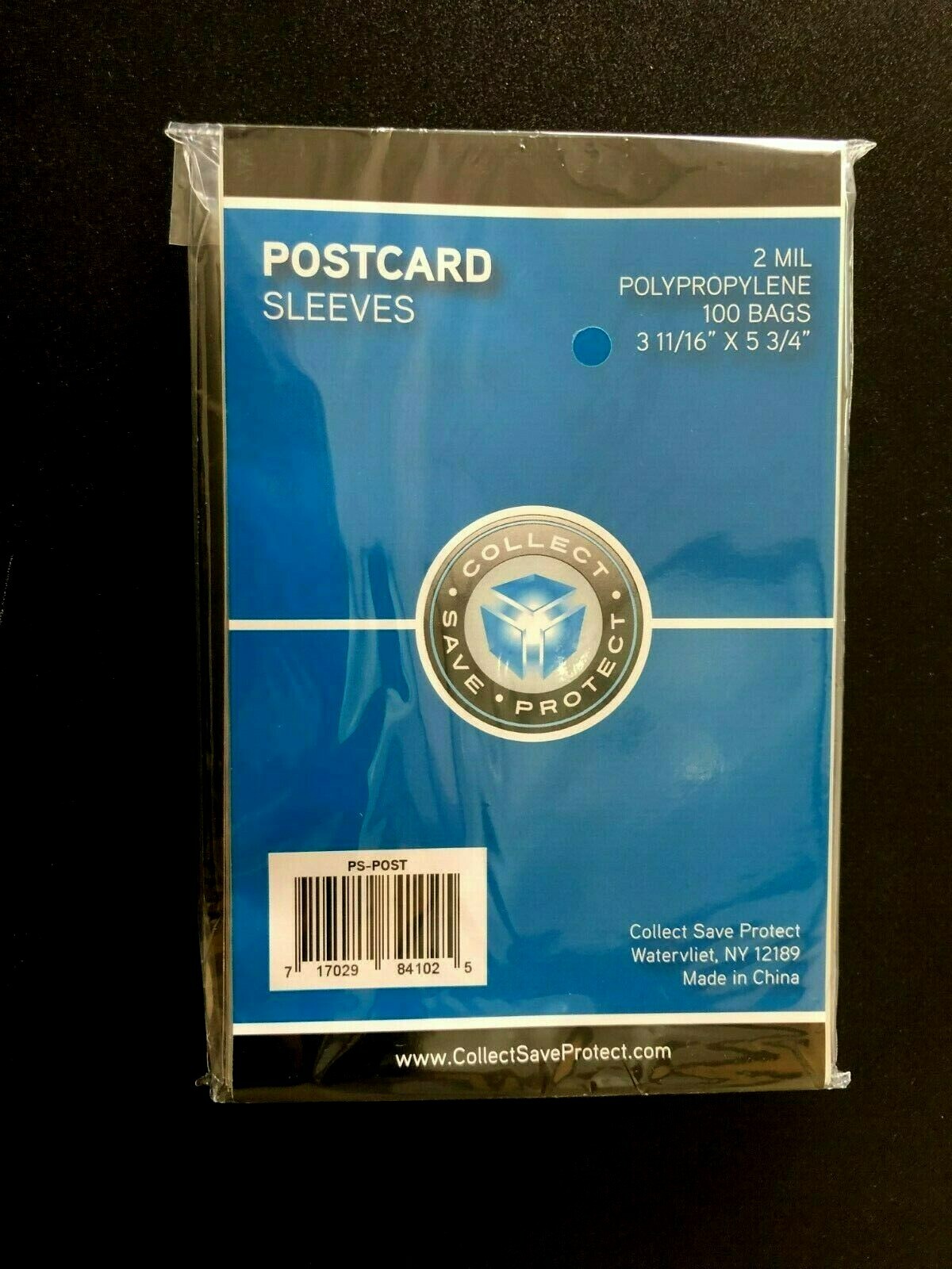 100 CSP Soft Polypropylene Postcard Sleeves – 3 11/16 X 5 3/4 holders