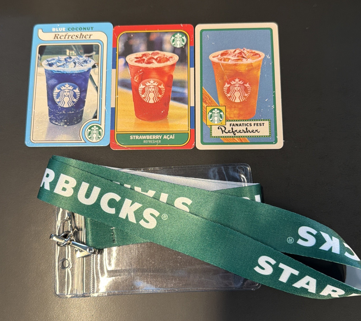 2026 Fanatics Fest Starbucks Exclusive $10 Unused Gift Cards X3 COMPLETE SET