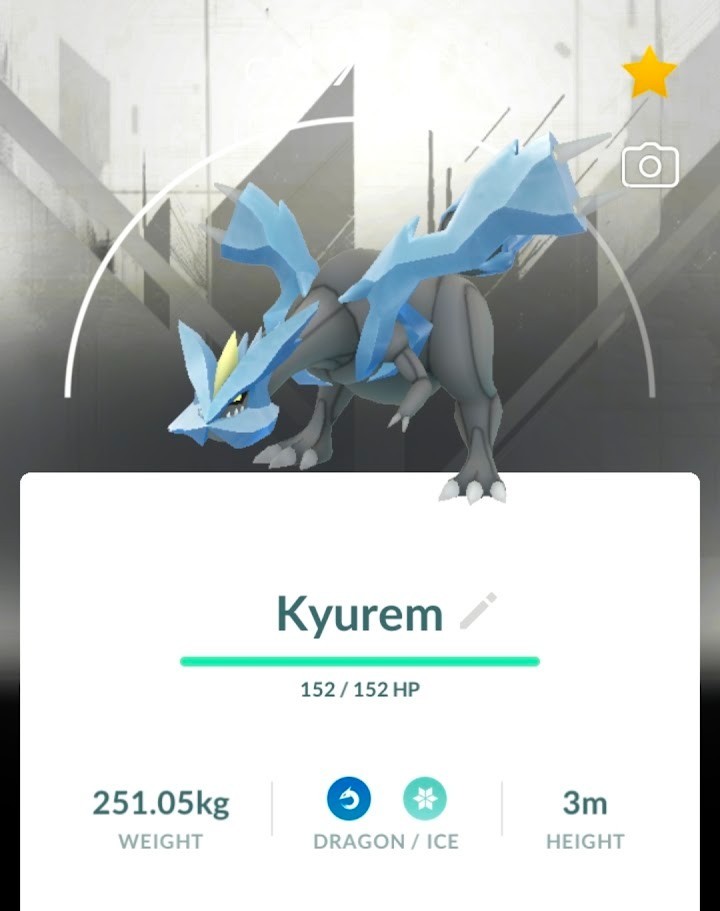 Kyurem (White Background) Trade 🔄 – Pokémon Go