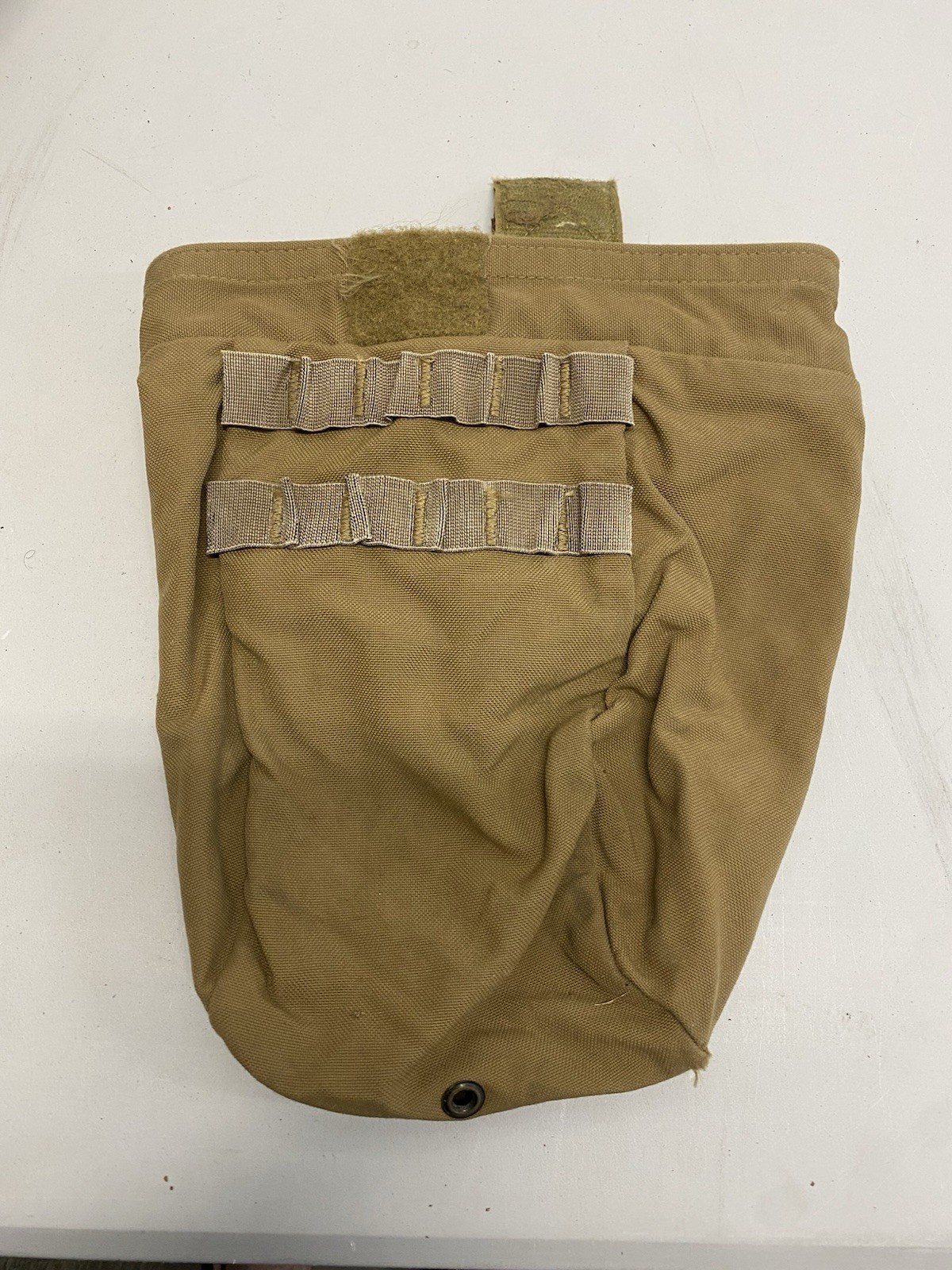 USMC Roll-Up Dump Pouch Missing Bungee Coyote Brown Pouch Empty Magazines