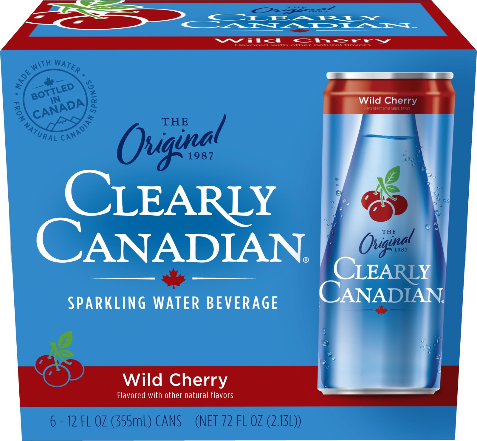 Clearly Canadian Wild Cherry 6pk Cans 72 Fl Oz (Pack of 1)