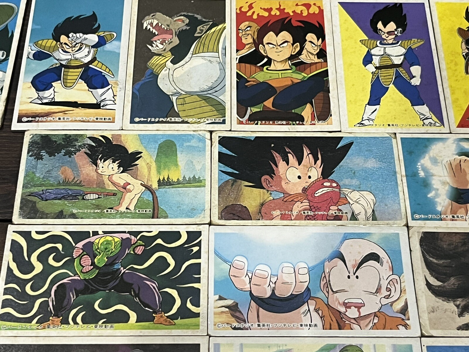 AKIRA TORIYAMA SUPER RARE DRAGON BALL CARD MENKO 72pieces JAPANESE VINTAGE
