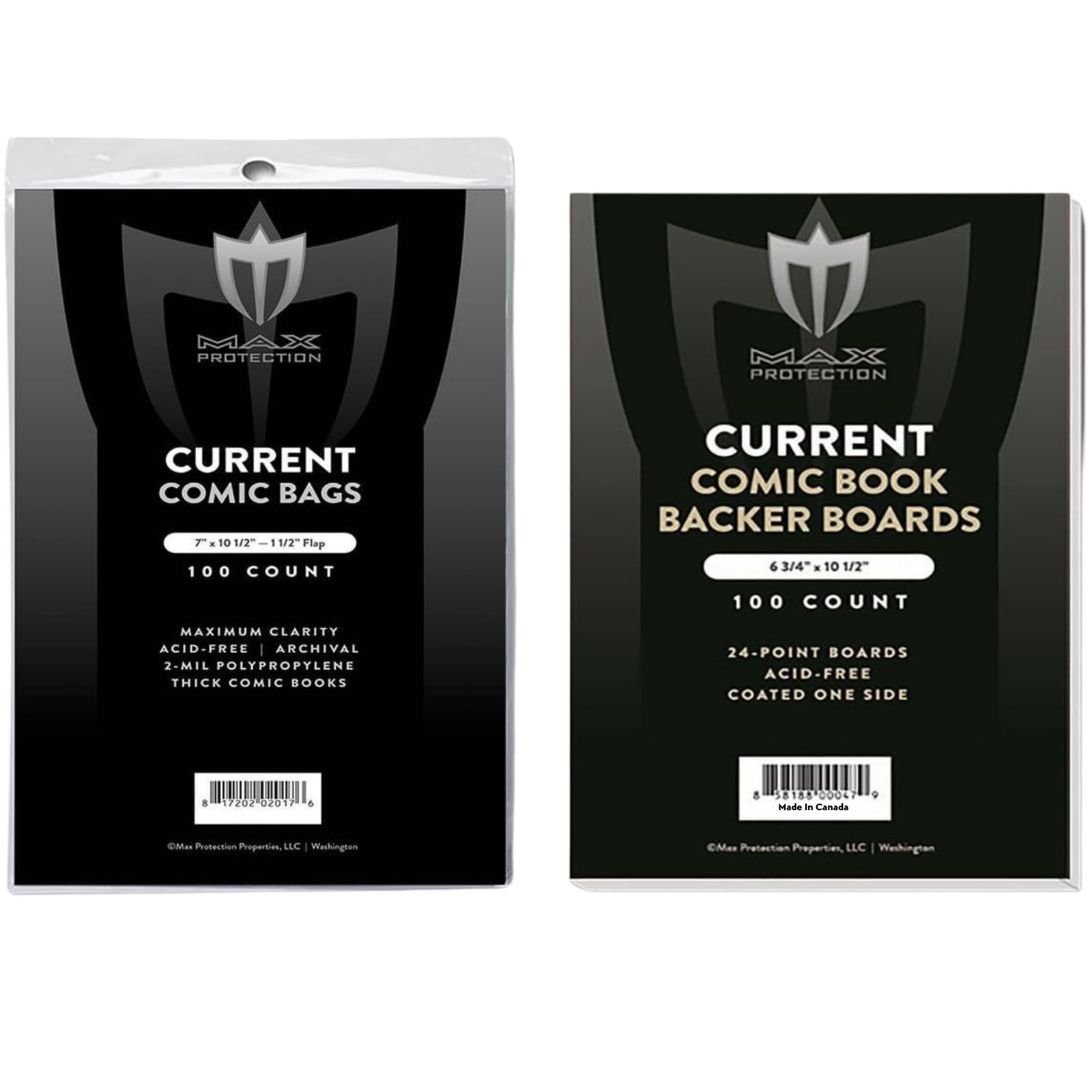 500 Thick Current Modern Comic Book Bags and Boards – 7″X10-1/2″ – Acid Free