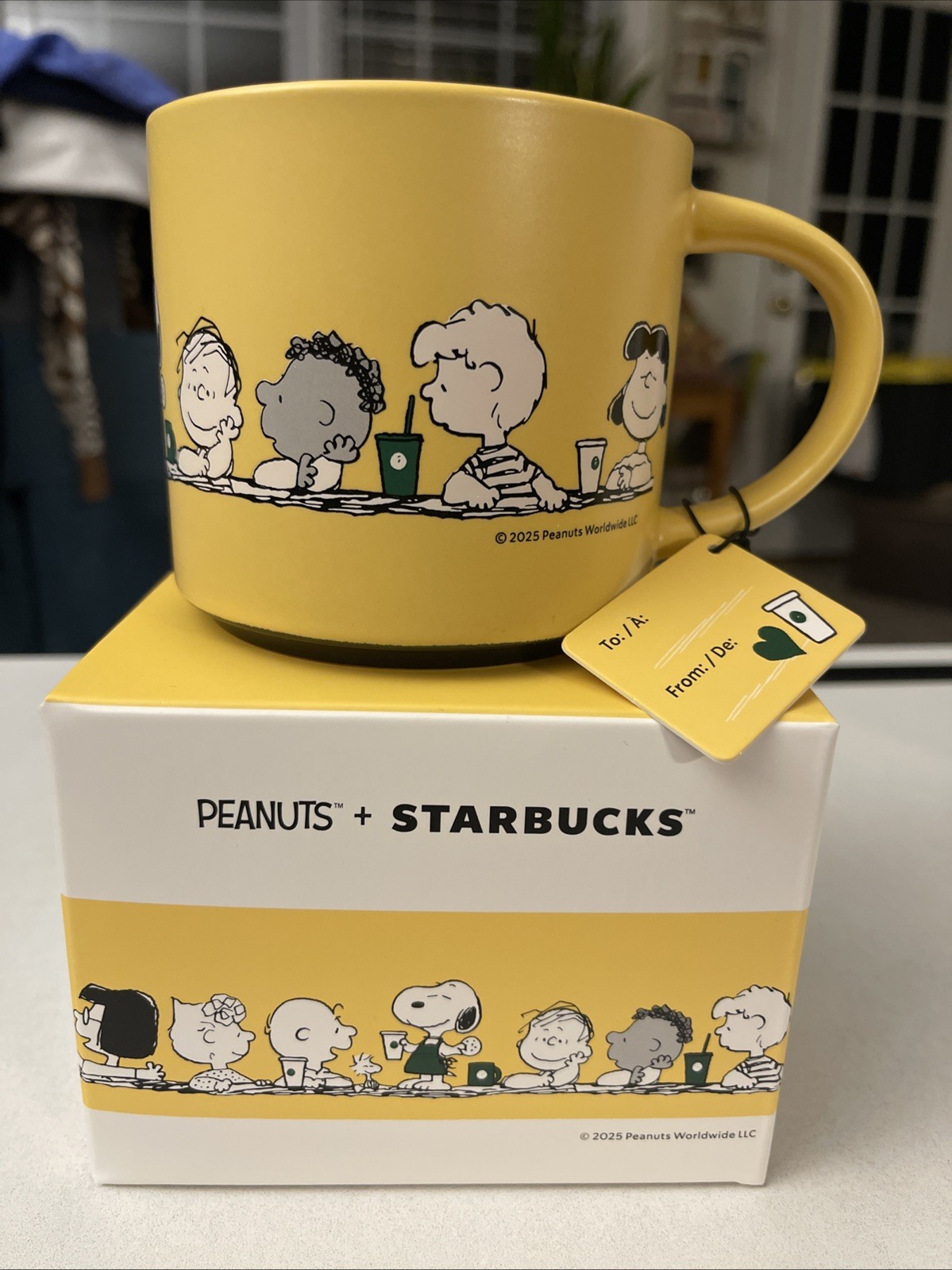 Starbucks x Peanuts Yellow Ceramic Mug 14 fl oz (2025) w/ Original Box