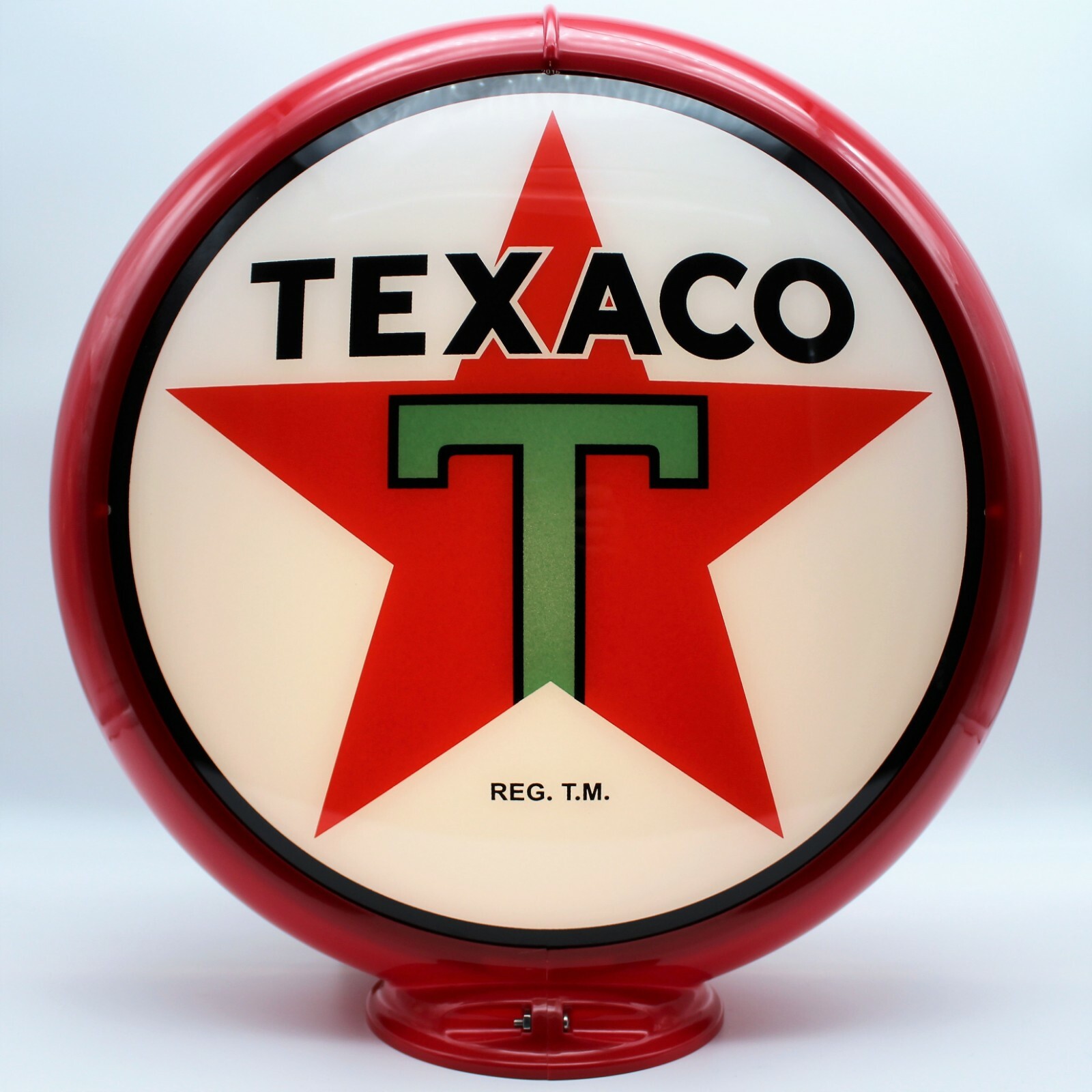 TEXACO STAR 13.5″ Gas Pump Globe – SHIPS FULLY ASSEMBLED! READY FOR YOUR PUMP!!