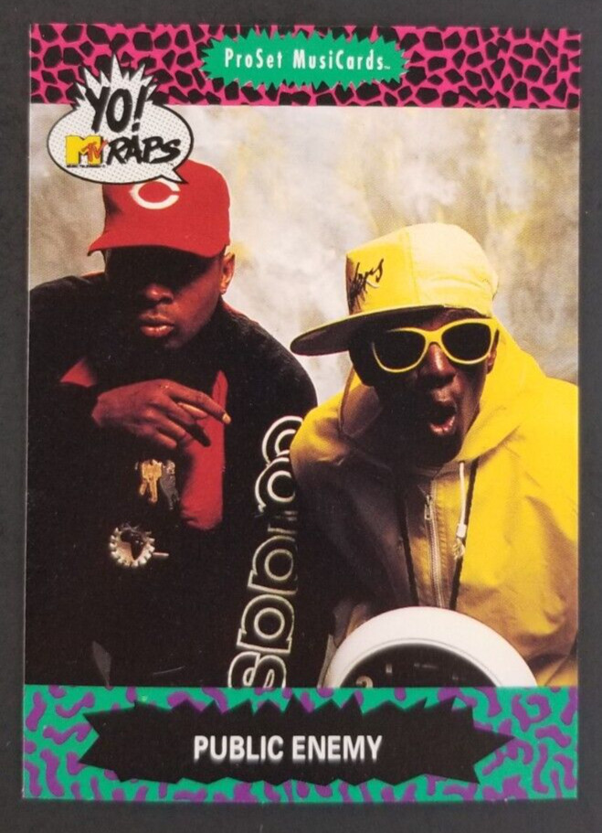 Public Enemy 1991 Yo MTV Rap Music Pro Set Card #60 (NM)