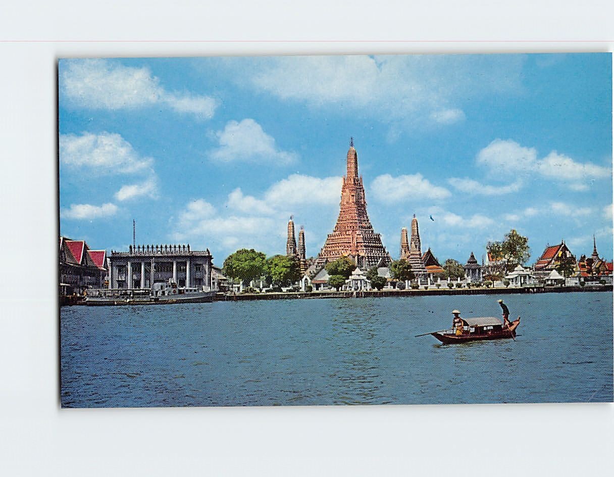 Postcard Wat Aroon (Temple of Dawn) Bangkok Thailand