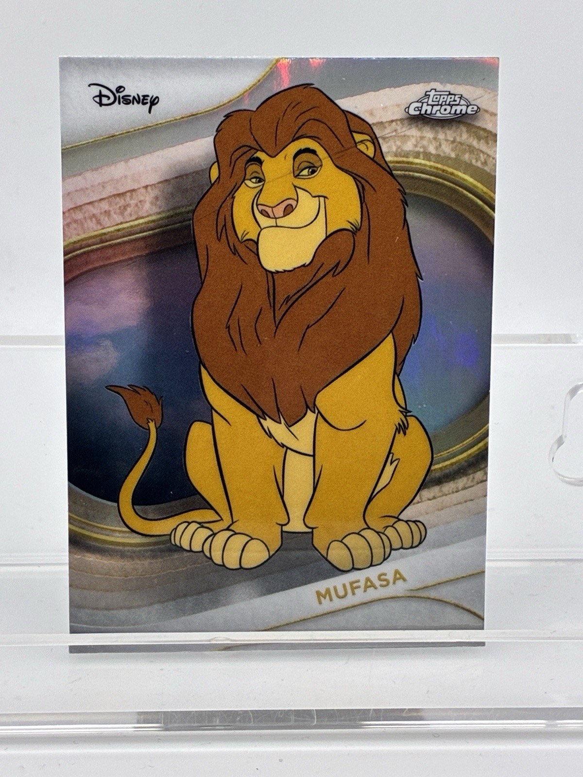 Topps Chrome Disney The Lion King Mufasa Refractor #96 Non-Sport Card 2025
