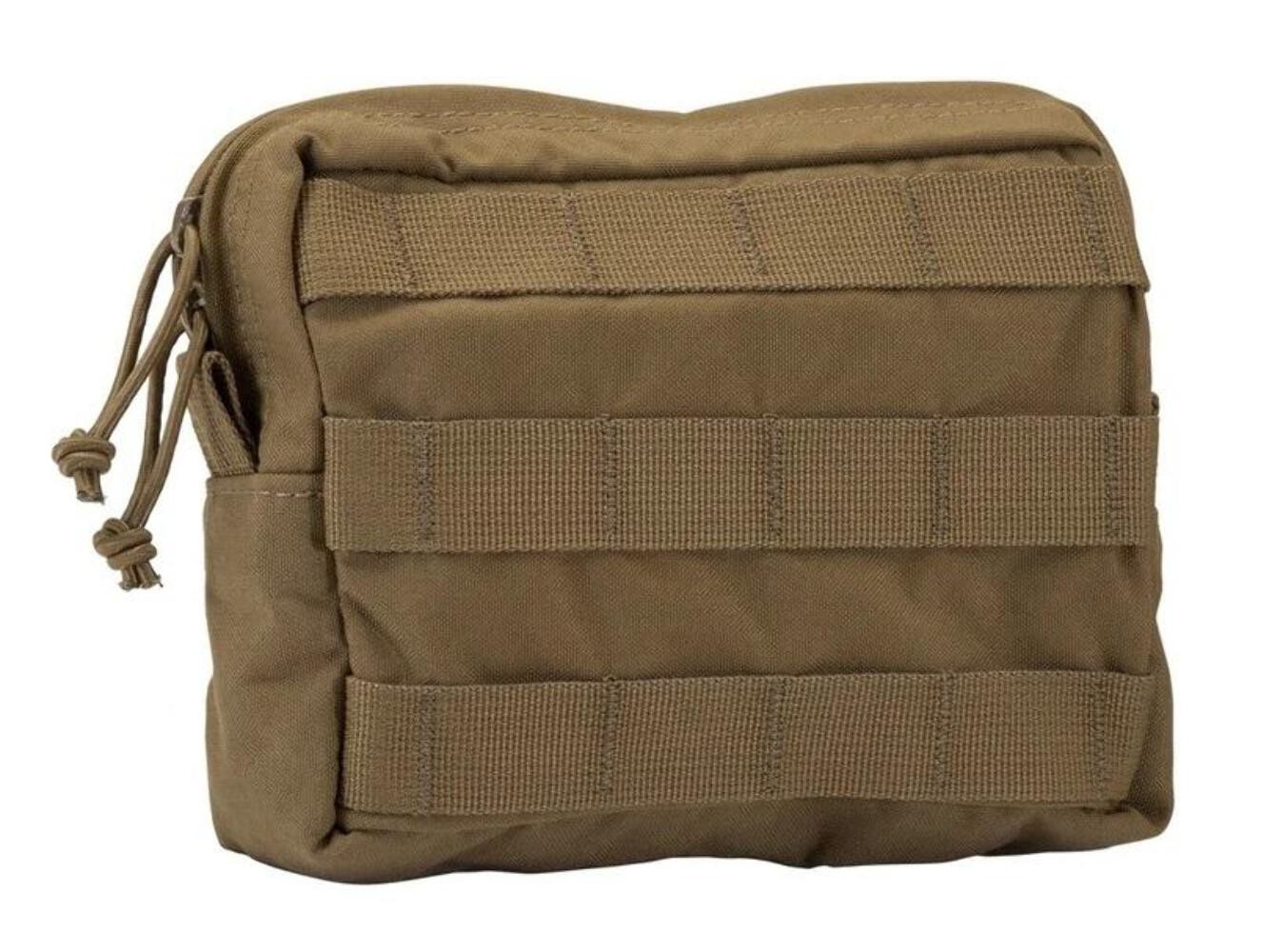 NEW T3 Gear Horizontal Utility MOLLE Pouch, Large – Coyote Brown