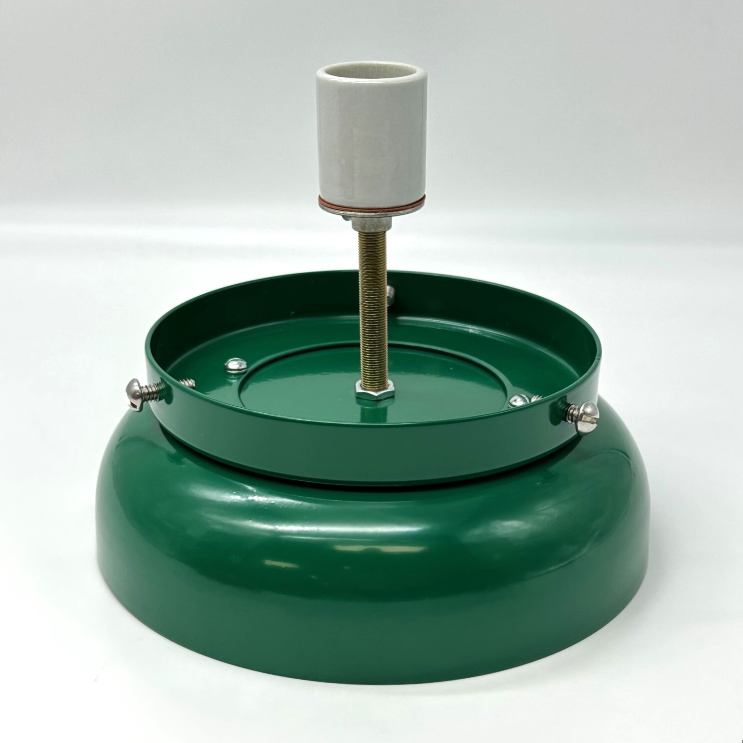GAS PUMP GLOBE LAMP BASE – 6″ BASE W MATCHING COLOR HOLDER – FREE SHIPPING!